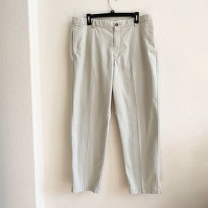 LL Bean Double L  Classic Fit Beige KHAKI CHINO PANTS MEN'S 37 X 30” 100% Cotton